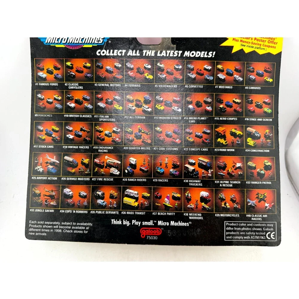 Vintage 1997 Galoob Micro Machines #27 Fire Rescue Collection Sealed NIP